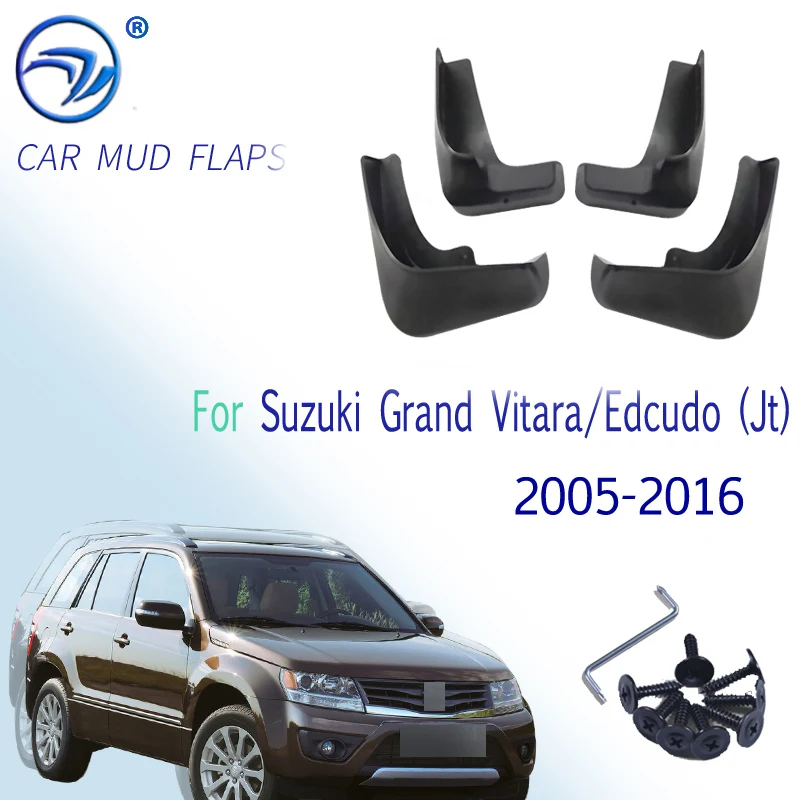 Брызговики для Suzuki Grand Vitara / Edcudo (JT) 2005 2016 4 шт./компл.|Грязезащита| |
