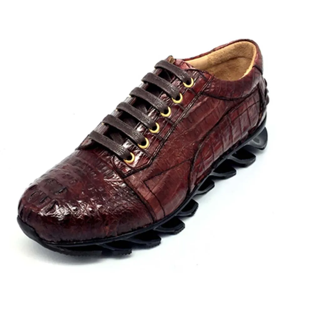 

Крокодиловая Мужская обувь hulangzhishi, новая ручная мужская повседневная обувь, Крокодиловая Кожа, модная трендовая обувь, деловая обувь