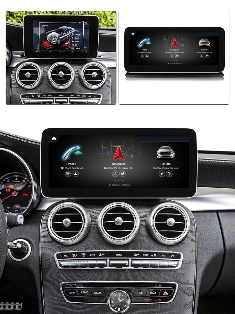 Автомобильное радио для Mercedes Benz C W205 GLC X253 V Class 2014-2018 NTG 5.0 GPS-навигация встроенный
