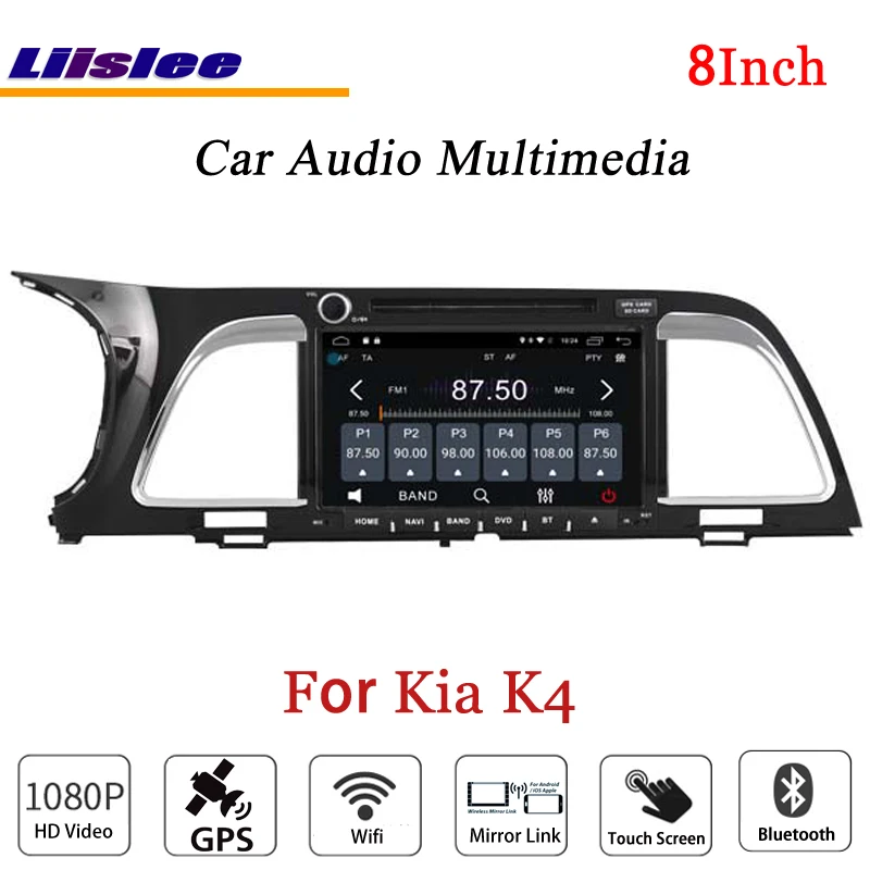 

For Kia K4 - Car Stereo Android Radio CD DVD Player FM BT Wifi GPS MAP NAV Navigation 1080P System Original NAVI Design