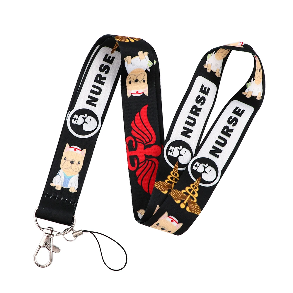 CB606 Medical Cat Doctor Nurse Neck Strap Lanyard for Key ID Card Mobile Phone Straps USB Badge Holder Hang Rope
