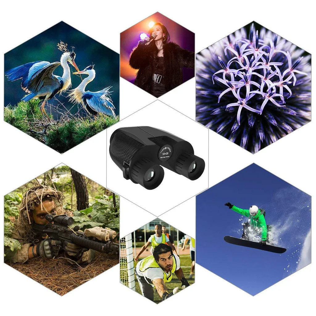 10X компактный бинокулярный телескоп высокого времени для спорта на открытом