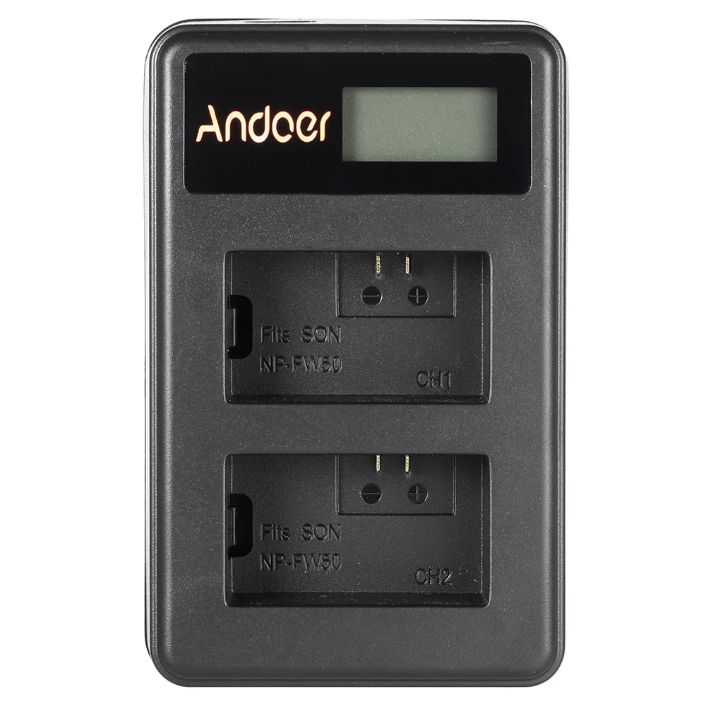 Зарядное устройство для аккумулятора Andoer литий ионный аккумулятор со