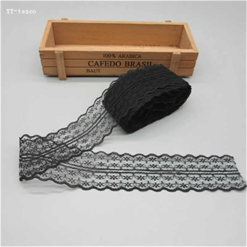 Красивое 10 ярдов Белое кружево лента тесьма ширина 45 мм отделка Сделай Сам