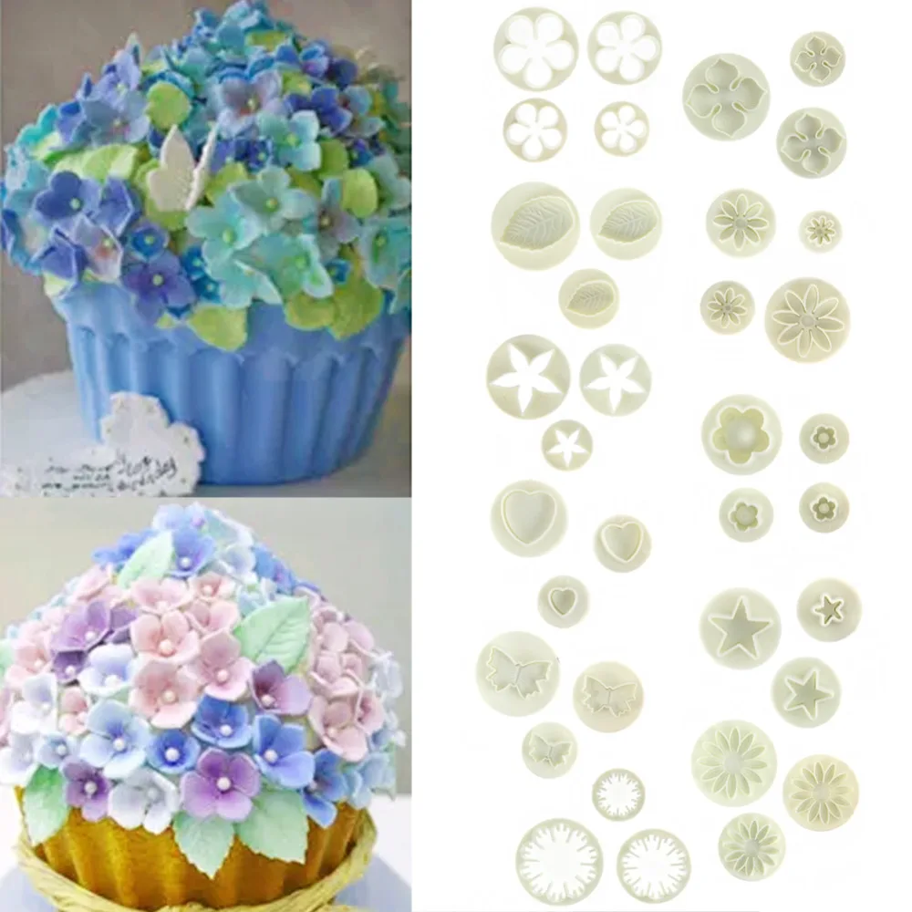 Новинка 46 шт./компл. фондан для украшения торта сахарный резак инструменты форма