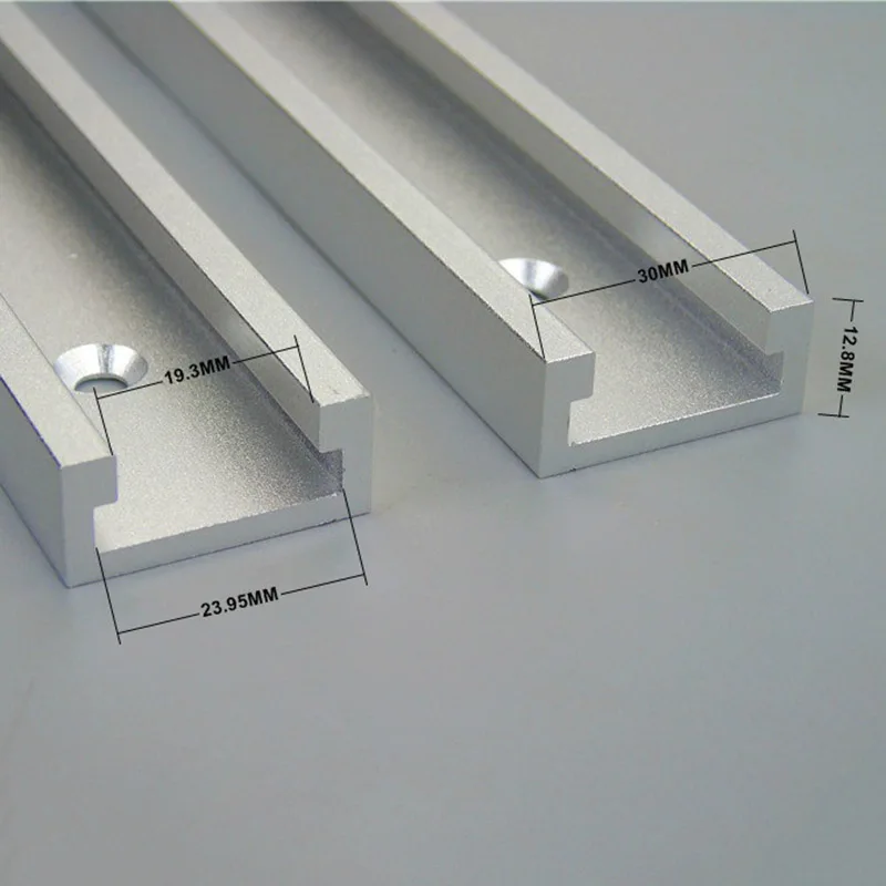 

Aluminium 60cm/24'' T-Slot T-Track Miter Track Woodworking Tools Alloy Set Kit Reusable Convenient