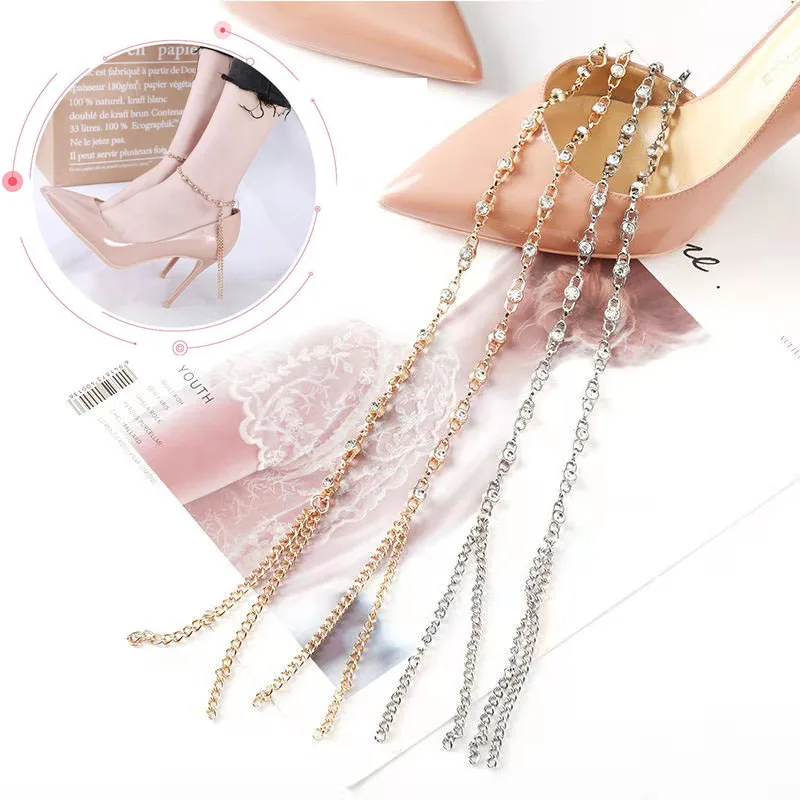 

Подвески для обуви, женская обувь на высоком каблуке без установки, ремни для защиты от падения, обувная цепочка, пряжка, шнурки