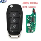 Складной дистанционный ключ 3B, 433 МГц, чип ID49 для Ford S-MAX GALAXY MONDEO Mk2 Mk7 Explorer Ranger 2014-2017 - DS7T-15K601-B