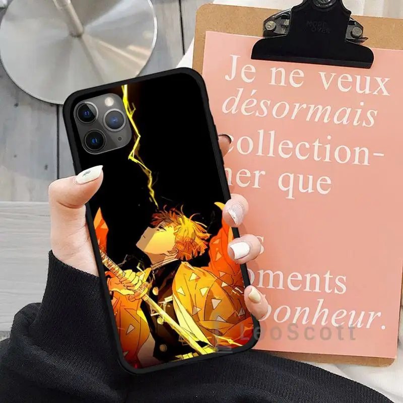 

Anime Demon Slayer Kimetsu no Yaiba Phone Case for iPhone 11 12 mini pro XS MAX 8 7 6 6S Plus X 5S SE 2020 XR