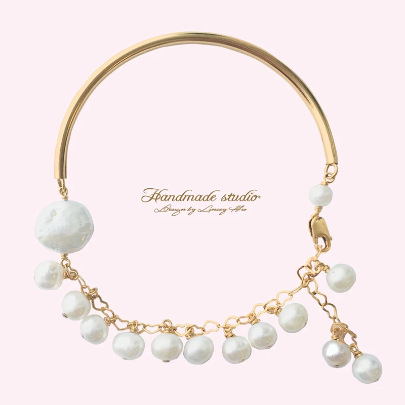 CCijiNG натуральное жемчужное звено браслеты женские ручной работы милые и