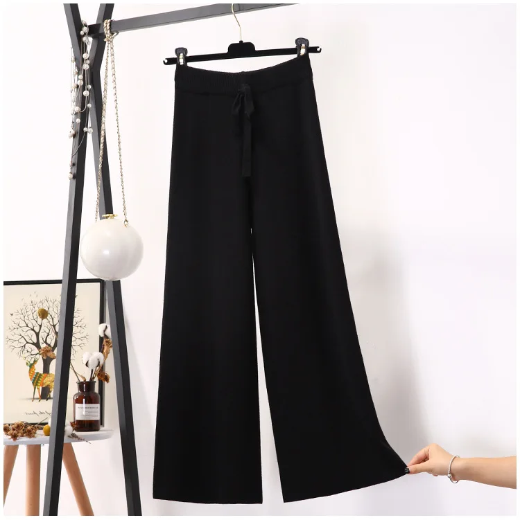 2022 осень зима новые толстые повседневные Прямые брюки женские свободные