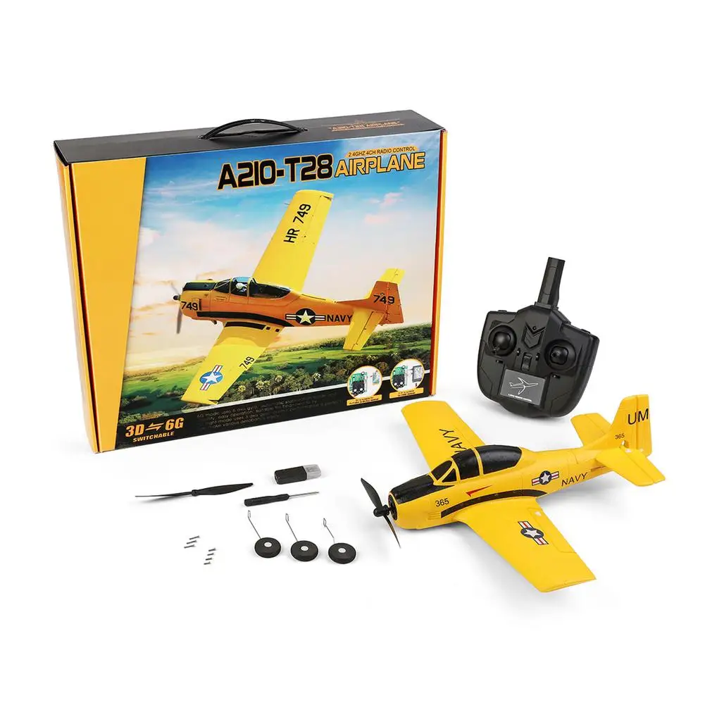 

Remote Control Aircraft Simple Operation Self-Stabilization Toys For Boy Girls Four-Channel Design Super-powered Deceleration