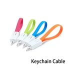 Кабель Micro USB Type-C с брелоком для ключей, быстрое зарядное устройство, маленький кабель для iphone, брелок для ключей Sumsang, короткий кабель для USB, мини-кабели для переноски на востоке