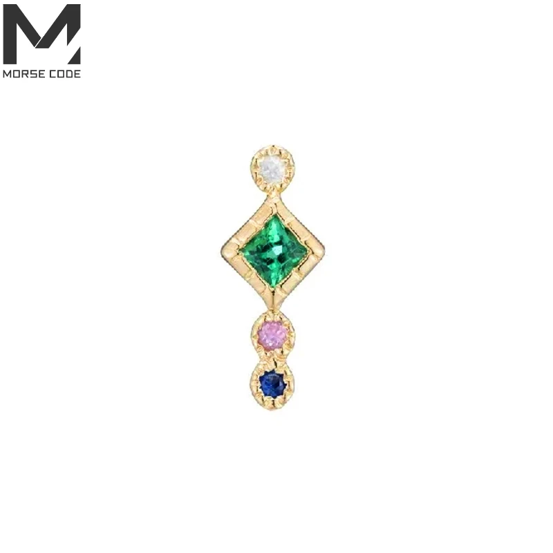 

MC 925 Silver Sterling diamond Earrings Women Zircon Stud Ear Rings 2021 Fashion Jewelry Pendientes Mujer fancy earrings