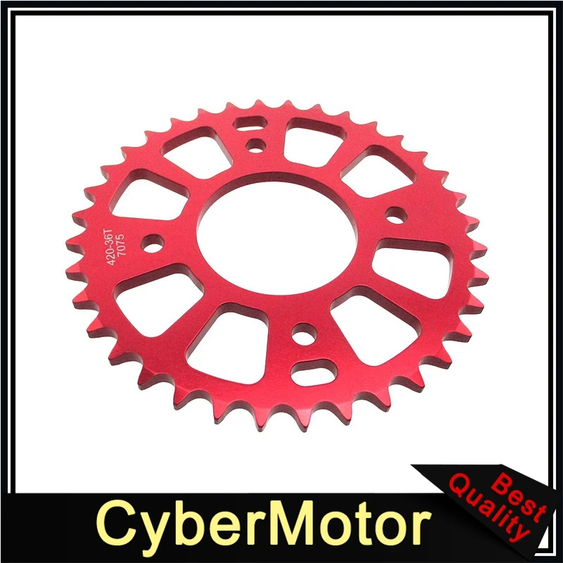 420 36T 58 мм ЧПУ Заготовка Задняя звездочка для Honda CRF50 XR50 велосипед питбайка 50cc 70cc 90cc