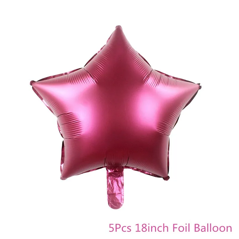 5Pcs Chicinlife 4th Happy Birhday Декор номер Синий Розовый 4 фольги шар корона шляпа дети мальчик девочка 4 года День рождения принадлежности - Цвет: 5Pcs
