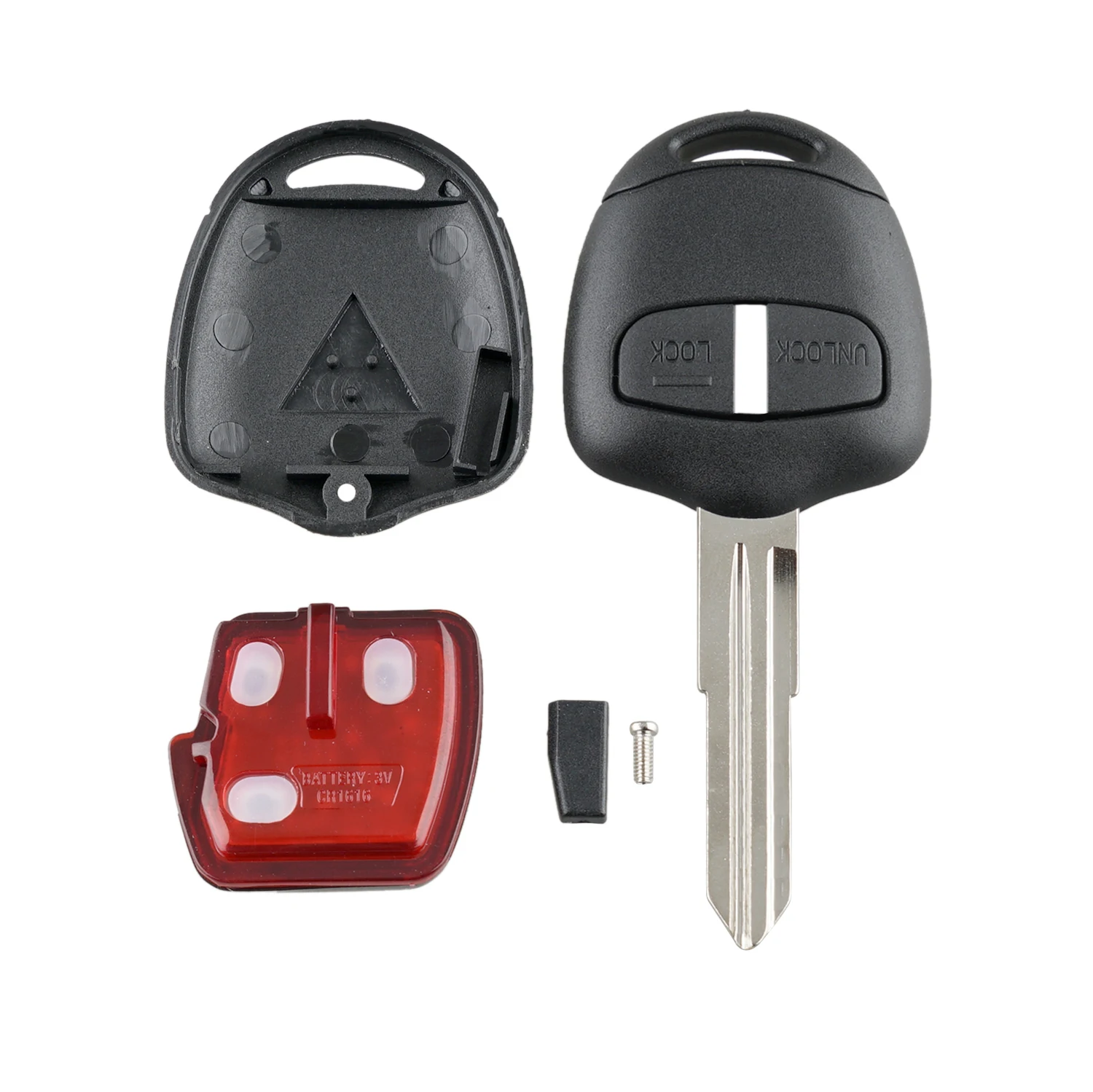BHKEY 2 кнопки MIT8 Blade дистанционный ключ для автомобиля 433 МГц ID46 чип MITSUBISHI Outlander Pajero