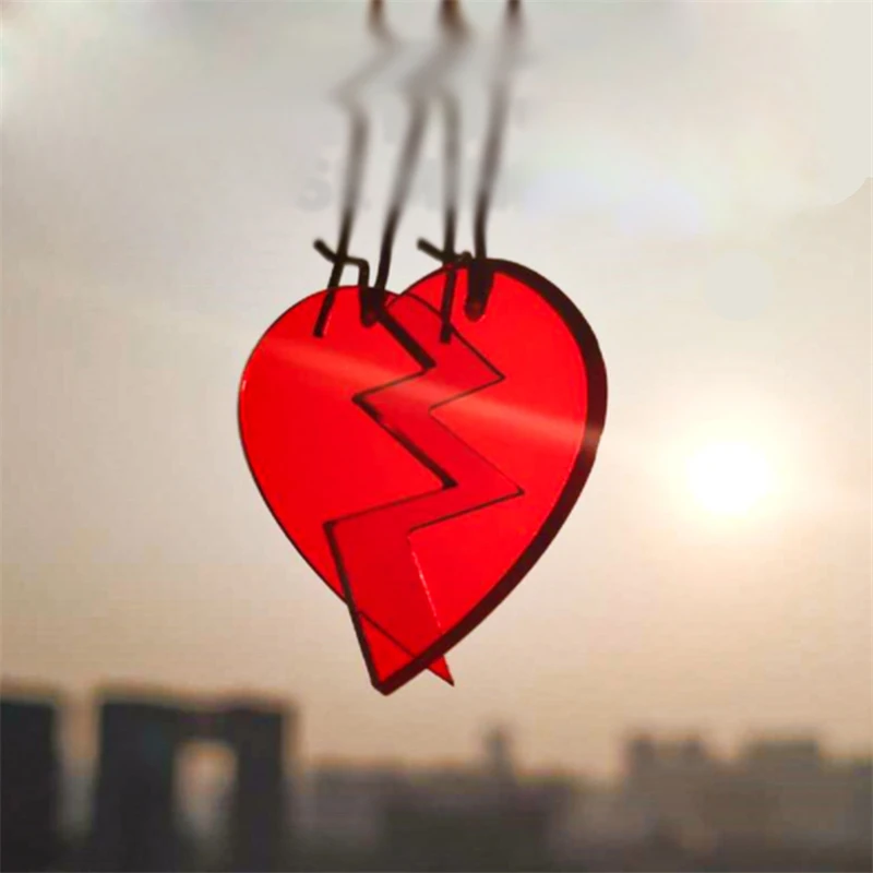 1 пара акриловые сережки в форме сердца из аниме Джинсовый Пьер полнареф