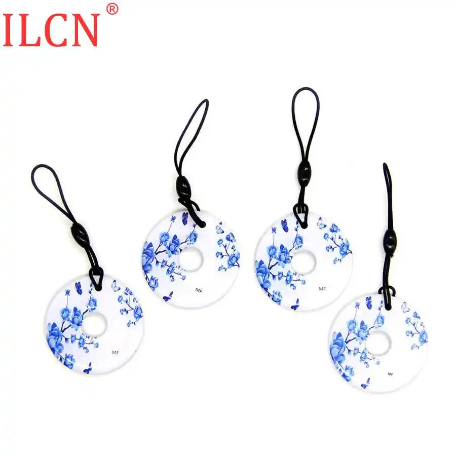 Брелоки для ключей S50 1K 13 56 МГц UID перезаписываемые NFC водостойкие с изображением