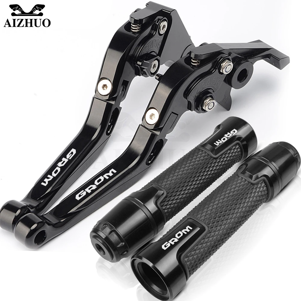 

Motorcycle Racing Grips Handle Grips Brake Levers Clutch For Honda GROM MSX125 MSX 125 2014-2017 2015 2016 Brake Clutch Levers