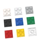 10 шт., детали MOC 3022 94148, пластина 2x2, Совместимые Кирпичи, сборные строительные блоки сделай сам, детская головоломка, игрушка-мозг, подарок на день рождения