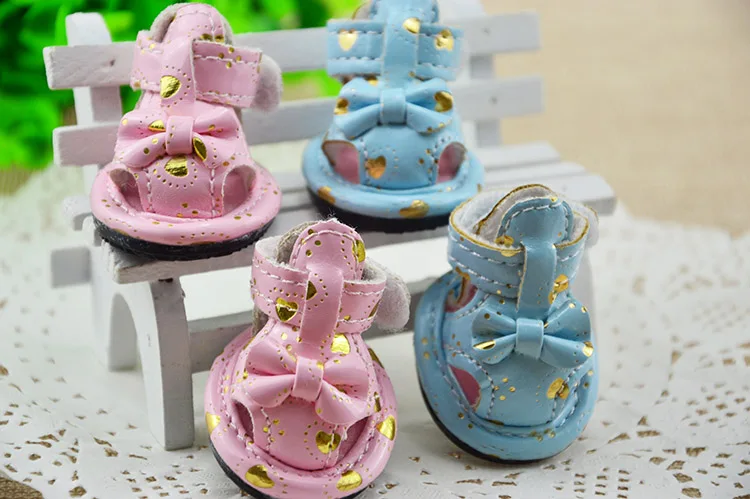 

1 set= 4pcs Pet Shoes Dog Products Pet Dog Shoes Pet sandals In Purple/Orange/Blue dog shoes
