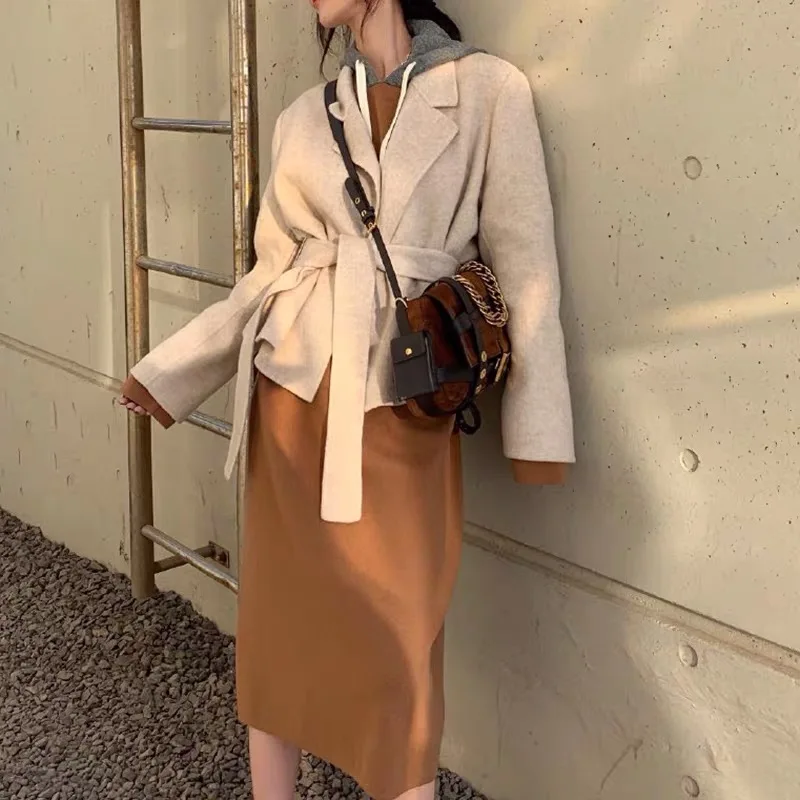 Женская Замшевая сумка-багет с карманом брендовая дизайнерская сумка через