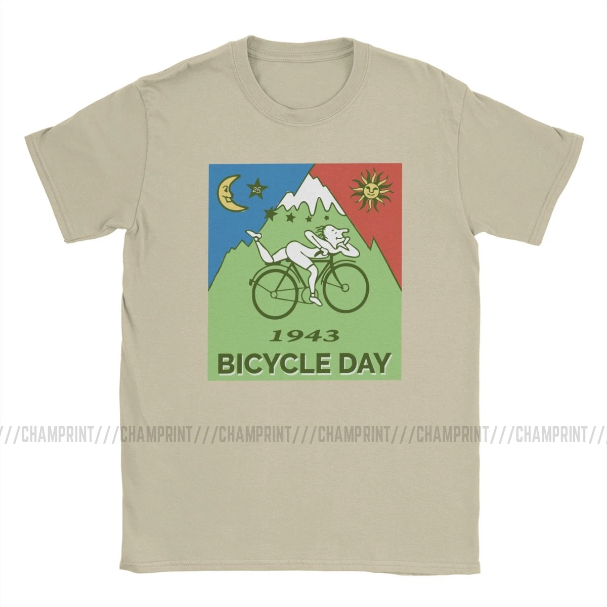 Bicycle Day 1943 винтажная Мужская футболка Альберт Хофманн LSD Lsd блузки вечерние
