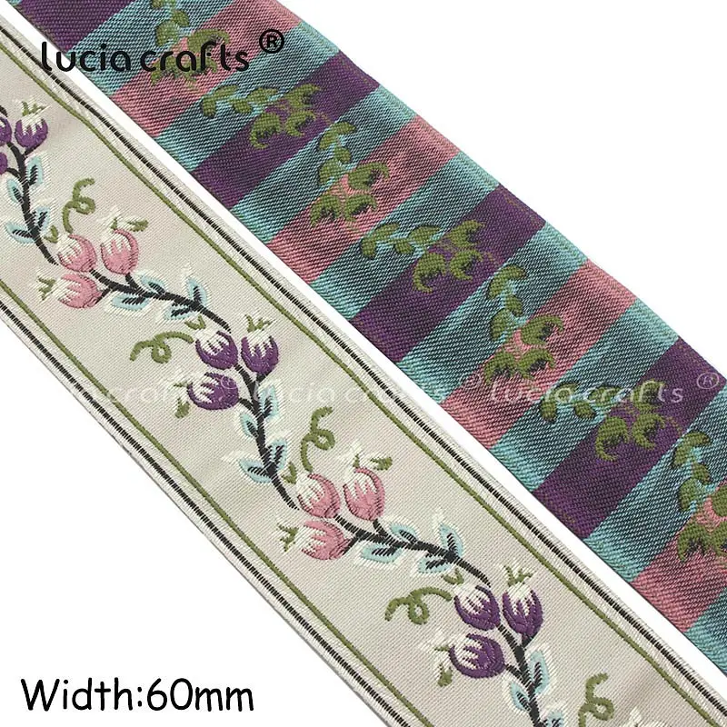 Lucia crafts 1 ярд/лот Этнические вышитые жаккардовые ленты отделка DIY для украшения ручной работы швейная одежда головные уборы Q0701 - Цвет: Style 15  60mm