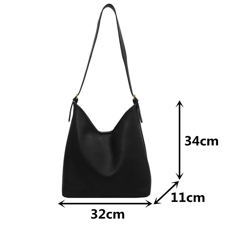 

Soft Leather Women Hobo Bag Large Casual Bucket Composite Bags Lady Solid Shopper Crossbody Bag Big Female Shoulder Tote Bag Set