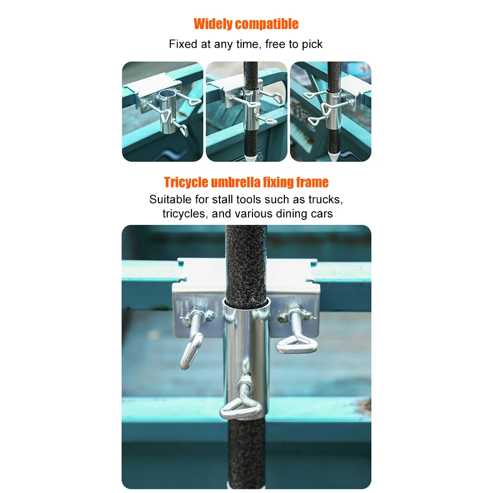 

Parasol Holder Umbrella Holder Clip Garden Umbrella Fixing Clip Bracket Heavy Duty Umbrella Holder Clamp
