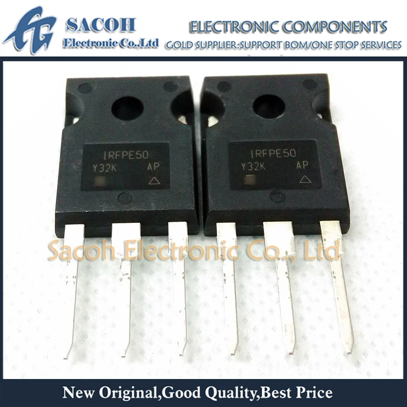 

10Pcs IRFPE50PBF IRFPE50 IRFPF50 IRFPG50 TO-247 7.8A 800V Power MOSFET Transistor