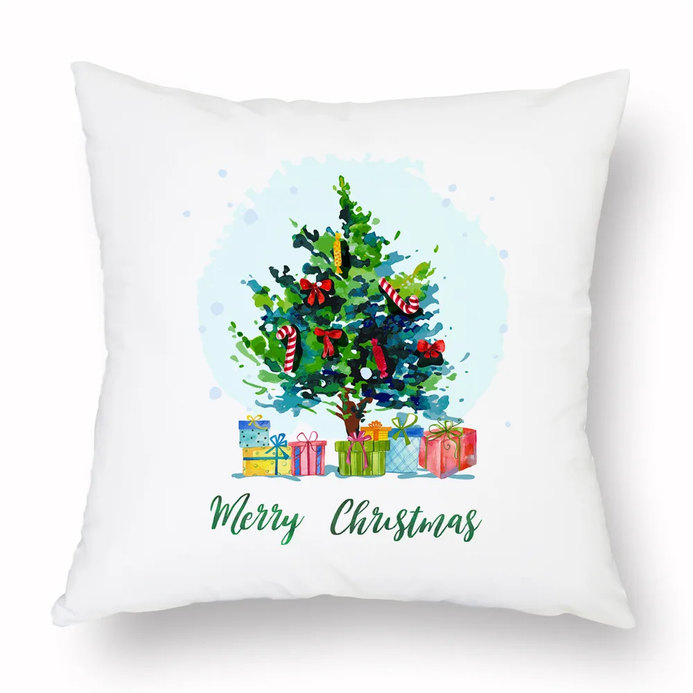 Полиэфирная Рождественская наволочка Снежинка декоративная для дивана гостиной