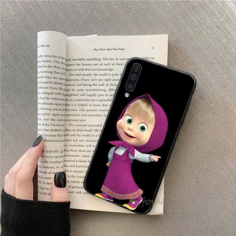 

Funny little girl cute animal Phone Cases For Samsung galaxy S note 7 8 9 10 20 fe edge A 6 10 20 30 50 51 70 lite plus Funda