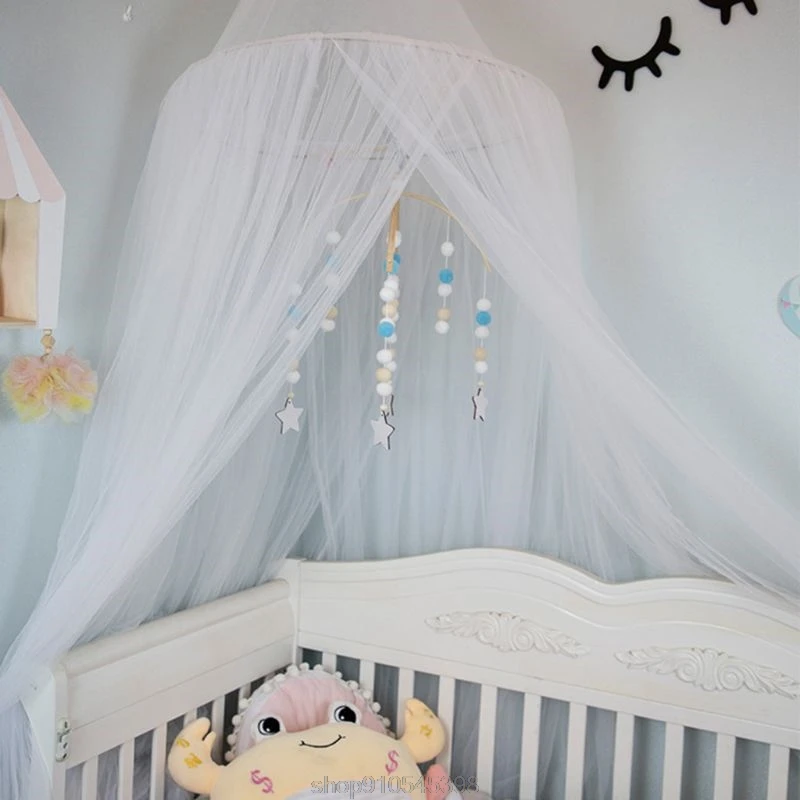 

Baby Crib Nordic Style Mobile Rattles Toy Wool Balls Wind Chime Newborn Baby Cot Hanging Bed Bell N25 20 Dropshipping