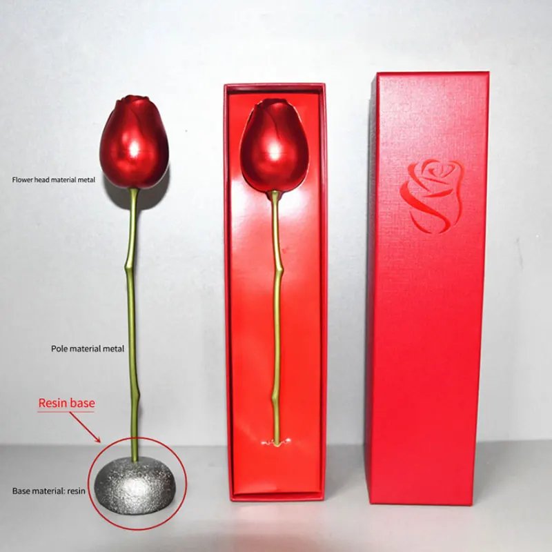 

Fashion Rose Flower Jewelry Packaging Cubic Zirconia Necklace For Women Trend Alloy High Quality Gifts Box Wedding Birthday Gift