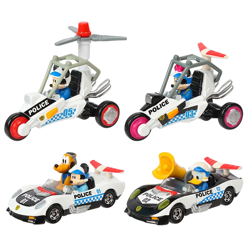 TAKARA TOMY подлинный пропеллер полиция Микки Маус и Минни симпатичная Металлическая