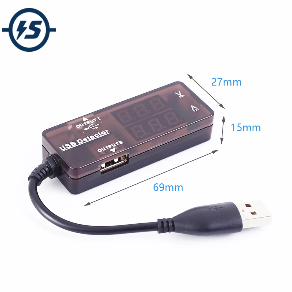 USB-вольтметр-амперметр с светодиодный ем детектор емкости батареи монитор
