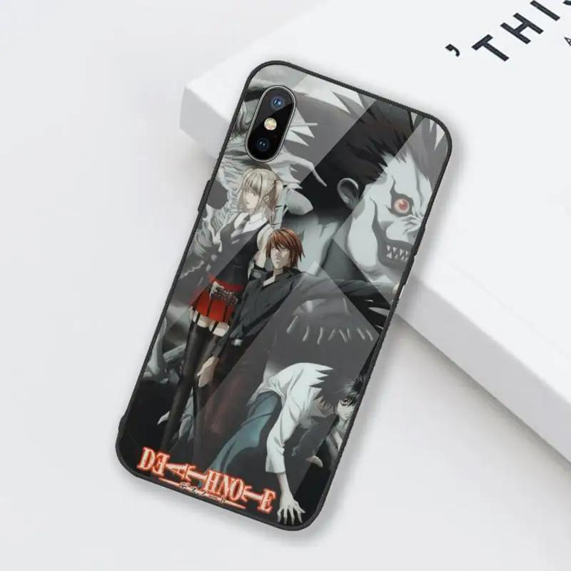 

Death Note Ryuk kira Phone Cases Tempered glass For iphone 6 6S 7 8 plus X XS XR 11 12 mini PRO MAX