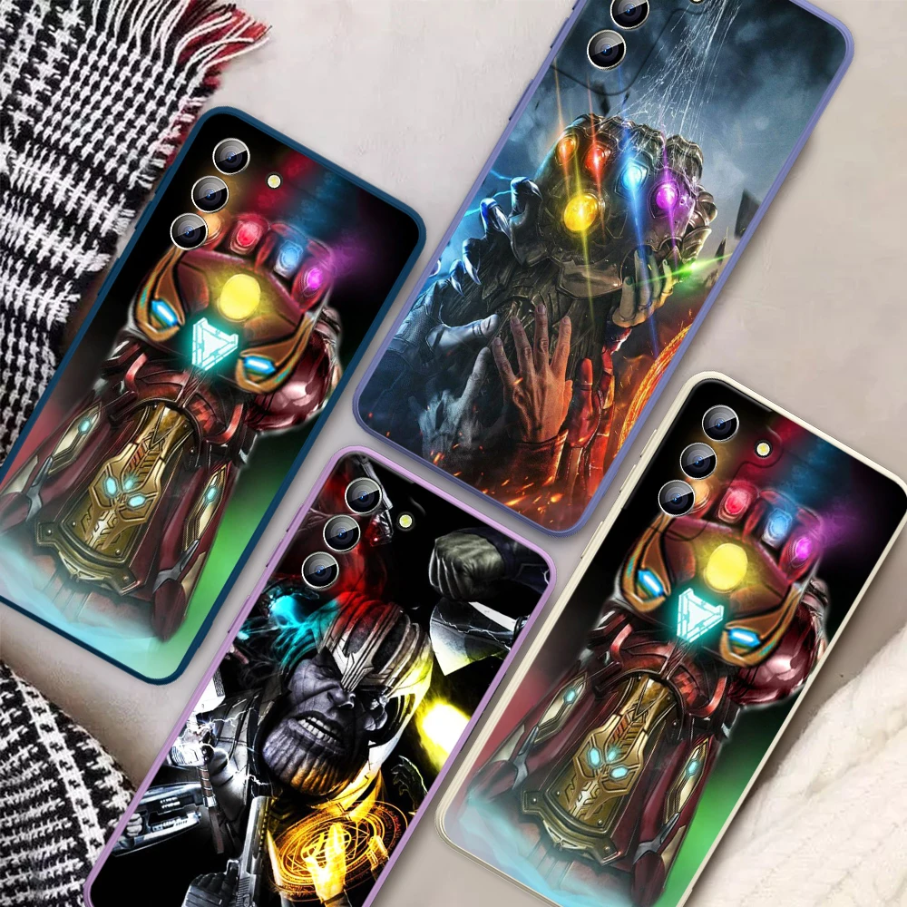 

Thanos hero Marvel Avengers For Samsung Galaxy S21 S20 FE S10 Note20 Note10 Ultra Plus Lite Pro 5G Liquid Soft Phone Case