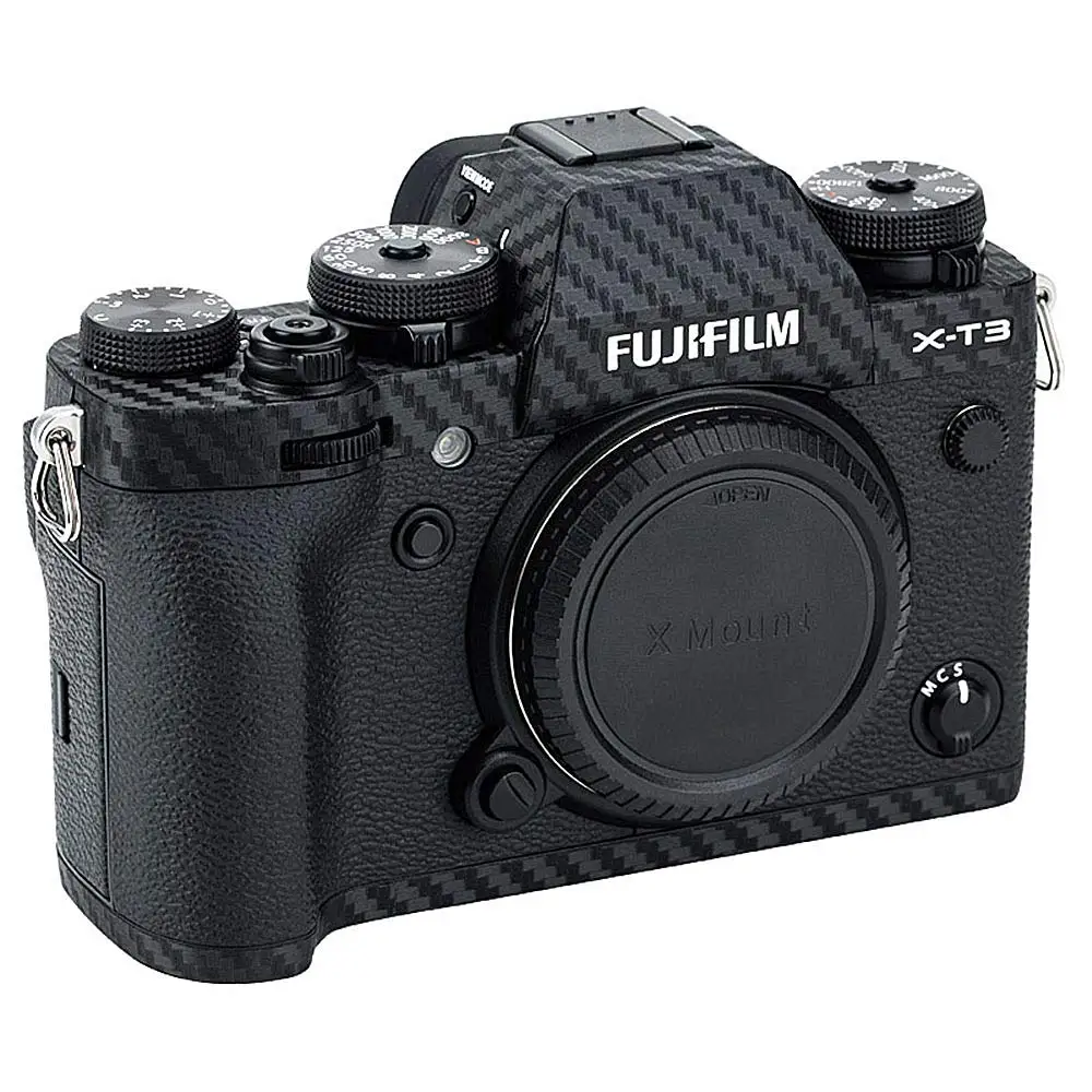 Антицарапина корпус камеры из углеродного волокна пленка комплект для Fujifilm X-T3 XT3 X-T30 XT30 наклейка для украшение в виде камеры защита