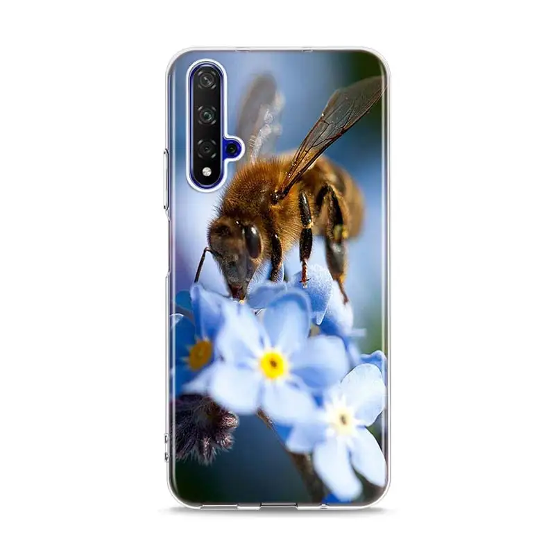 Силиконовый чехол из ТПУ с золотыми сотами honey bee для huawei Honor 10i 9X8X20 10 9 Lite 8 8A 7A 7C Pro Lite чехол для телефона - Цвет: Style 04