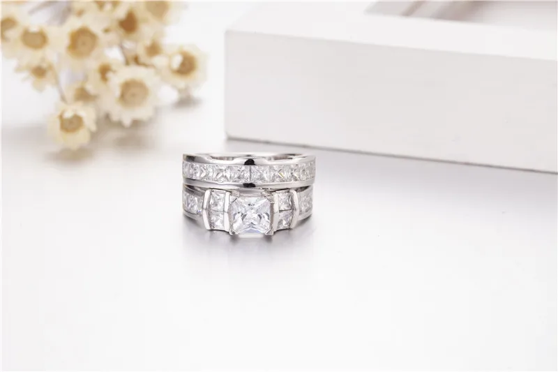 Модное кольцо принцессы с имитацией бриллианта для женщин обручальное женское