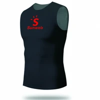 team sunweb white black net mesh cycling base layer breathable cloth mtb cycle underwear quick dry tight ropa ciclismo