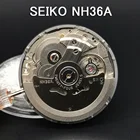 Механические часы Seiko, 24 камня, NH36A, 4R36, белые, с автоподзаводом