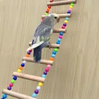 Лестница для домашних животных, игрушки, пластиковые бусины, натуральные деревянные палочки, нетоксичные прочные попугаи, подвесные игрушки для скалолазания, коккаты, игрушки для домашних животных