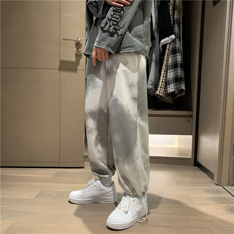 

Брюки DIMI мужские с широкими штанинами, повседневные Модные джоггеры с поясом на резинке, свободные шикарные штаны до щиколотки в стиле Хара...