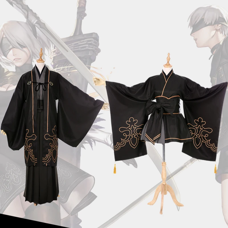 Костюм для косплея из игры NieR Automata 2B 9S косплей костюмы YoRHa No 2 Тип B кимоно 9 типа S