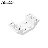 building blocks 4871 diy technological 2x4 reverse slope bricks with holes 10pcs moc compatible major brands toys for children
