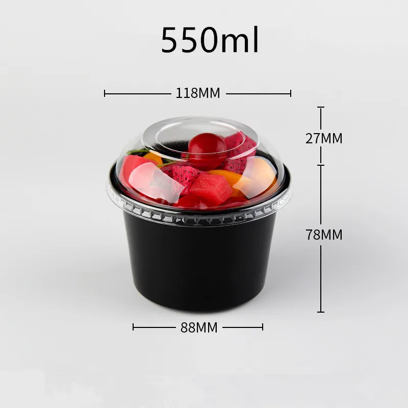 50 шт. высококачественные черные одноразовые пластиковые стаканы 280 мл/450 мл